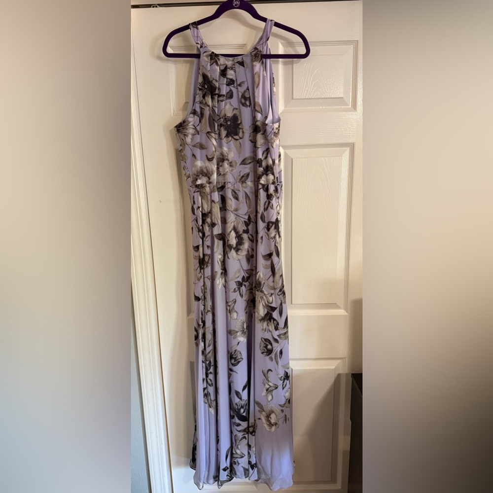 Eliza J Lavender Halter Dress